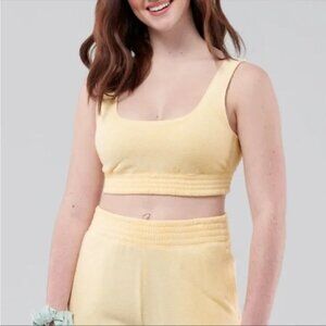 Hollister Gilly Hicks Fleece Scoop Yellow Bralette
